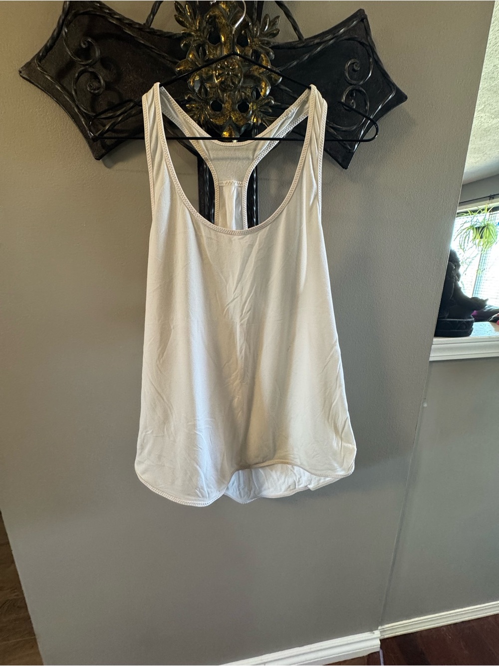 Lululemon Women’s White Racerback Tank Top - Lightweight Active Layer